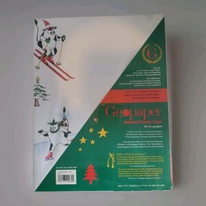 GeoPaper Inkjet Paper Seasonal Cows By Geographics 100 Sheets  8.5"×11"